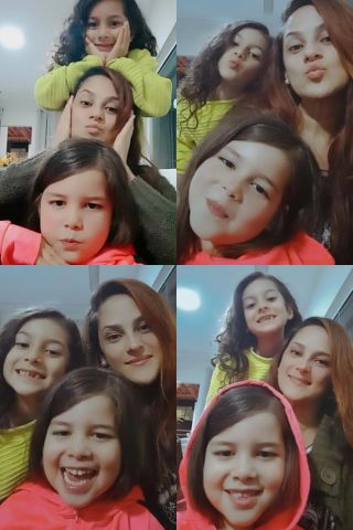 Adriana e suas filhas