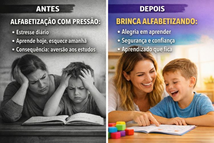 Criança aprendendo feliz